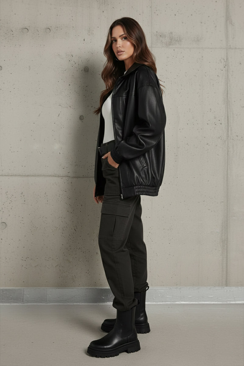 Ava | Oversized Zip-Up Jacket