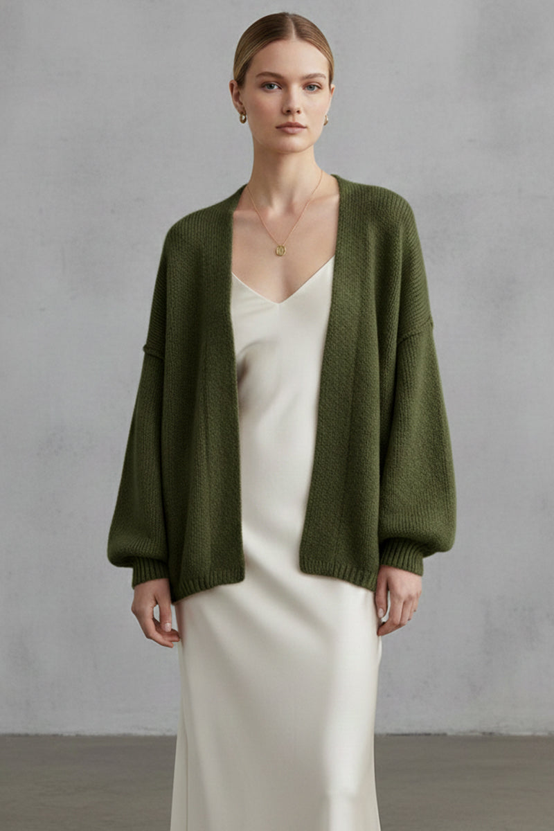 Iris | Fluid Open-Front Knit Cardigan