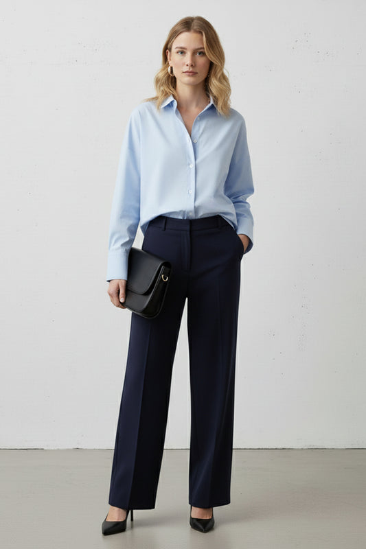 Leen - Classic Oversized Button-Up Shirt