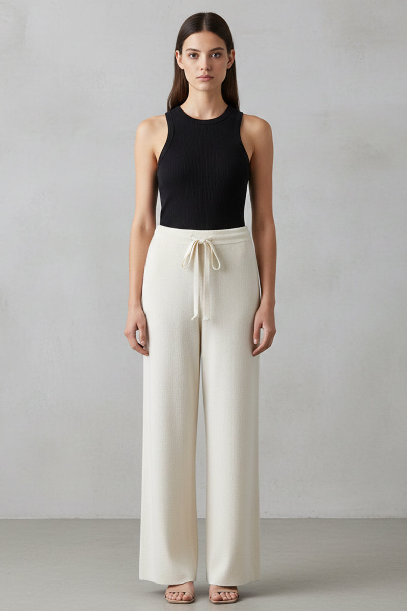 Bess | Relaxed Wide-Leg Knit Trousers