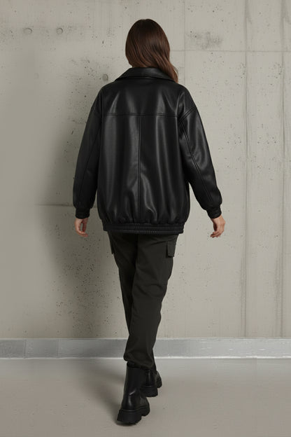 Ava | Oversized Zip-Up Jacket