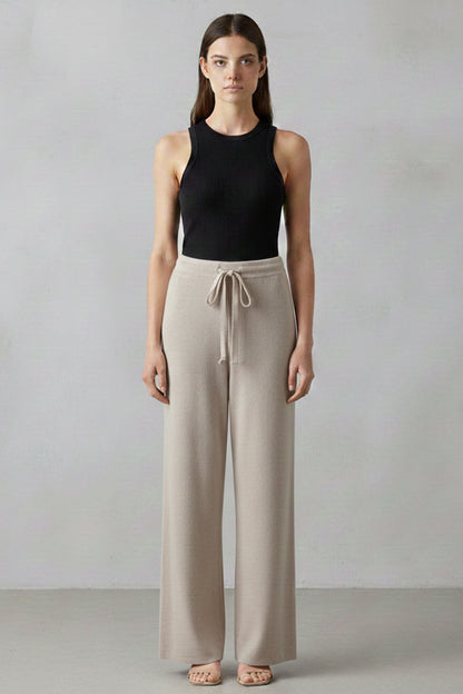 Bess | Relaxed Wide-Leg Knit Trousers
