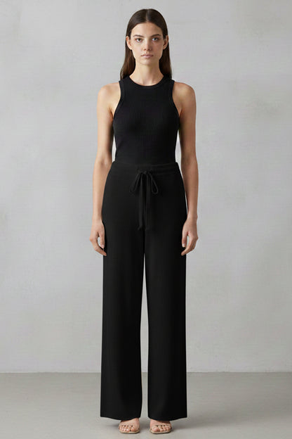 Bess | Relaxed Wide-Leg Knit Trousers