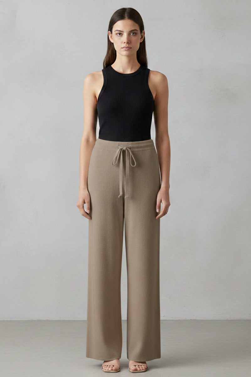 Bess | Relaxed Wide-Leg Knit Trousers