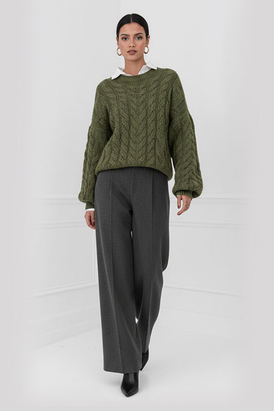 Amelia - Cable-Knit Oversized Sweater