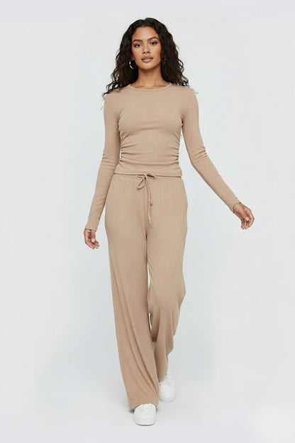 Loren | Soft Lounge Set with Wide-Leg Silhouette