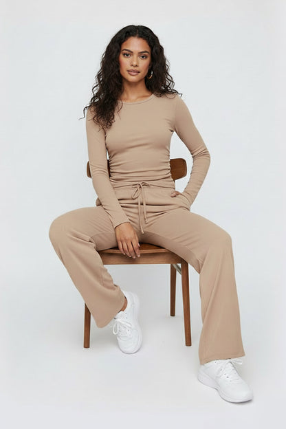 Loren | Soft Lounge Set with Wide-Leg Silhouette