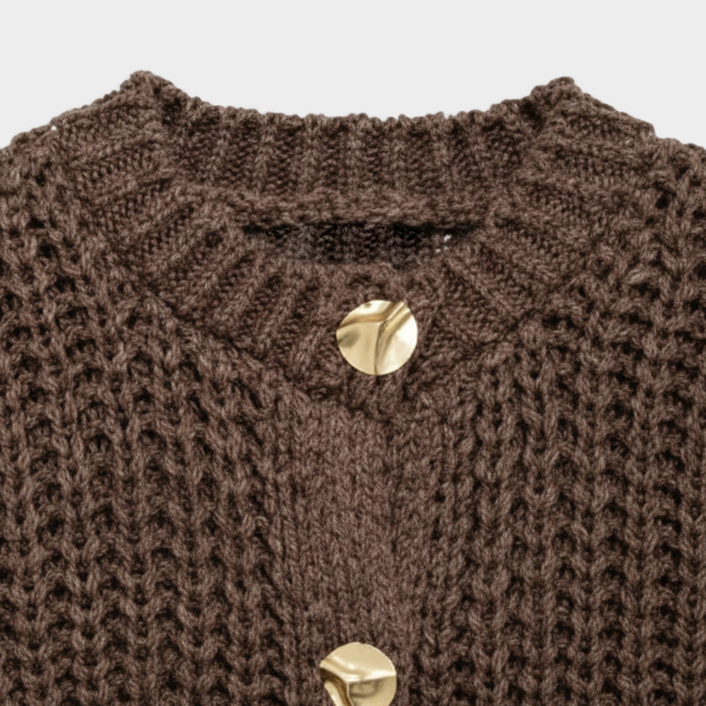 Yana | Textured Knit Statement Vest