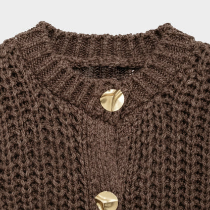 Yana | Textured Knit Statement Vest