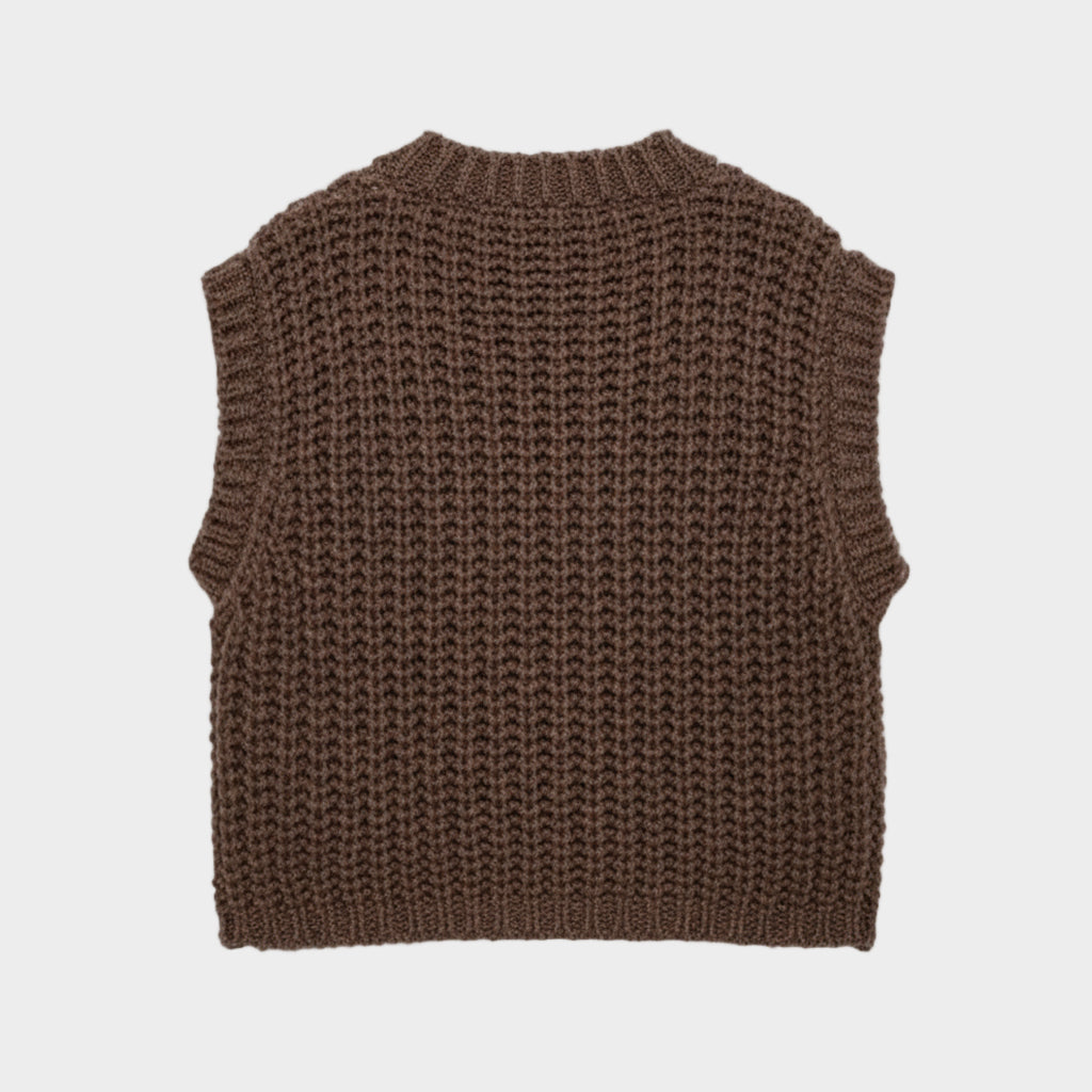 Yana | Textured Knit Statement Vest