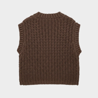 Yana | Textured Knit Statement Vest