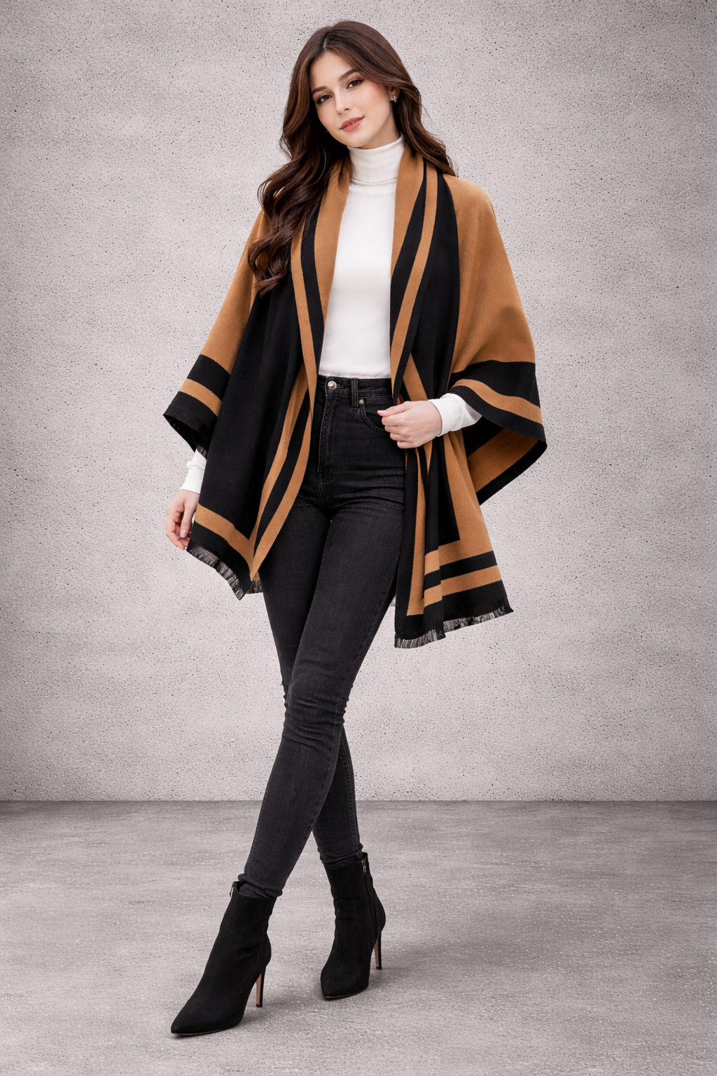 Noor | Luxury Plain Winter Shawl & Wrap