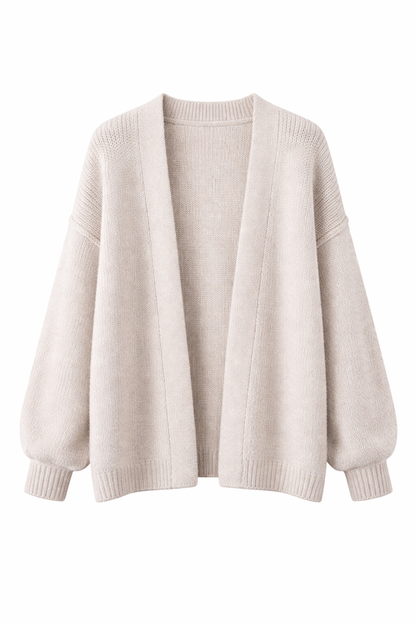 Iris | Fluid Open-Front Knit Cardigan