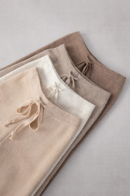 Bess | Relaxed Wide-Leg Knit Trousers