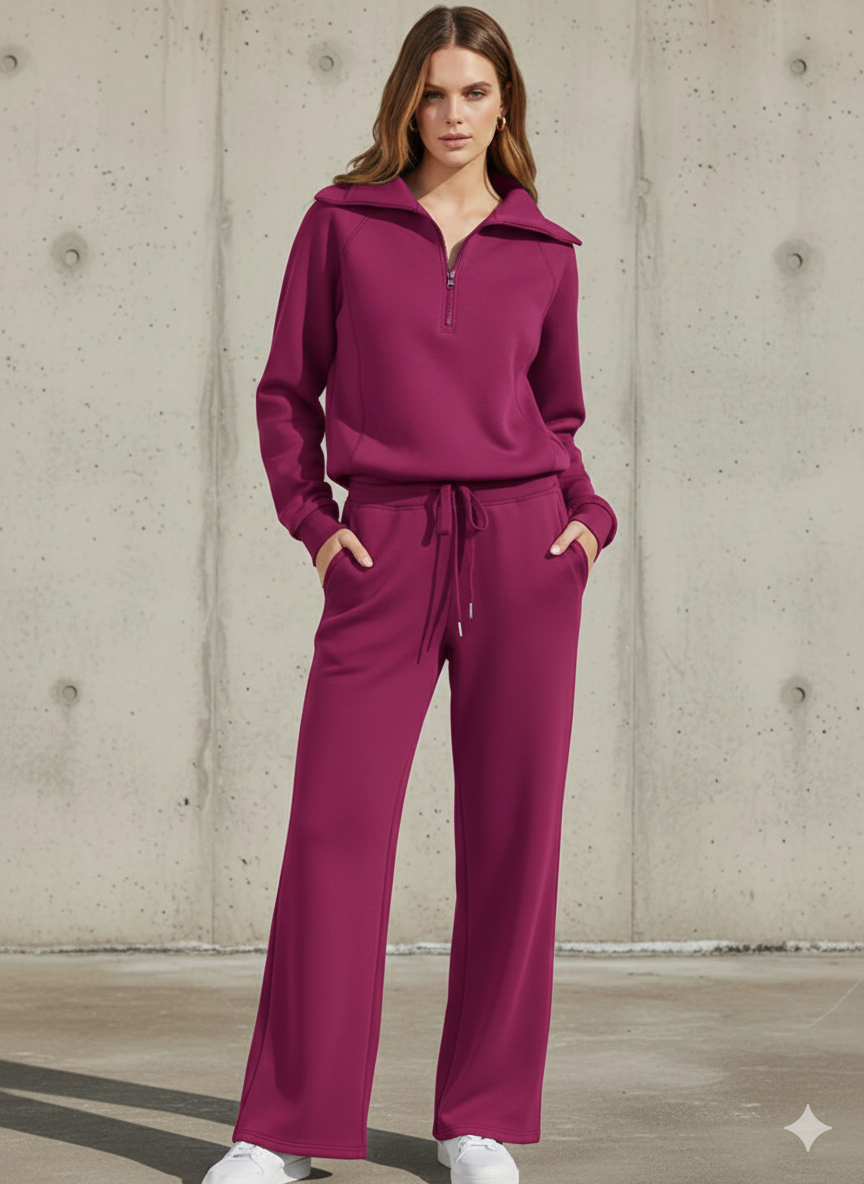 Emma | Relaxed Half-Zip Lounge Set