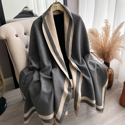 Noor | Luxury Plain Winter Shawl & Wrap