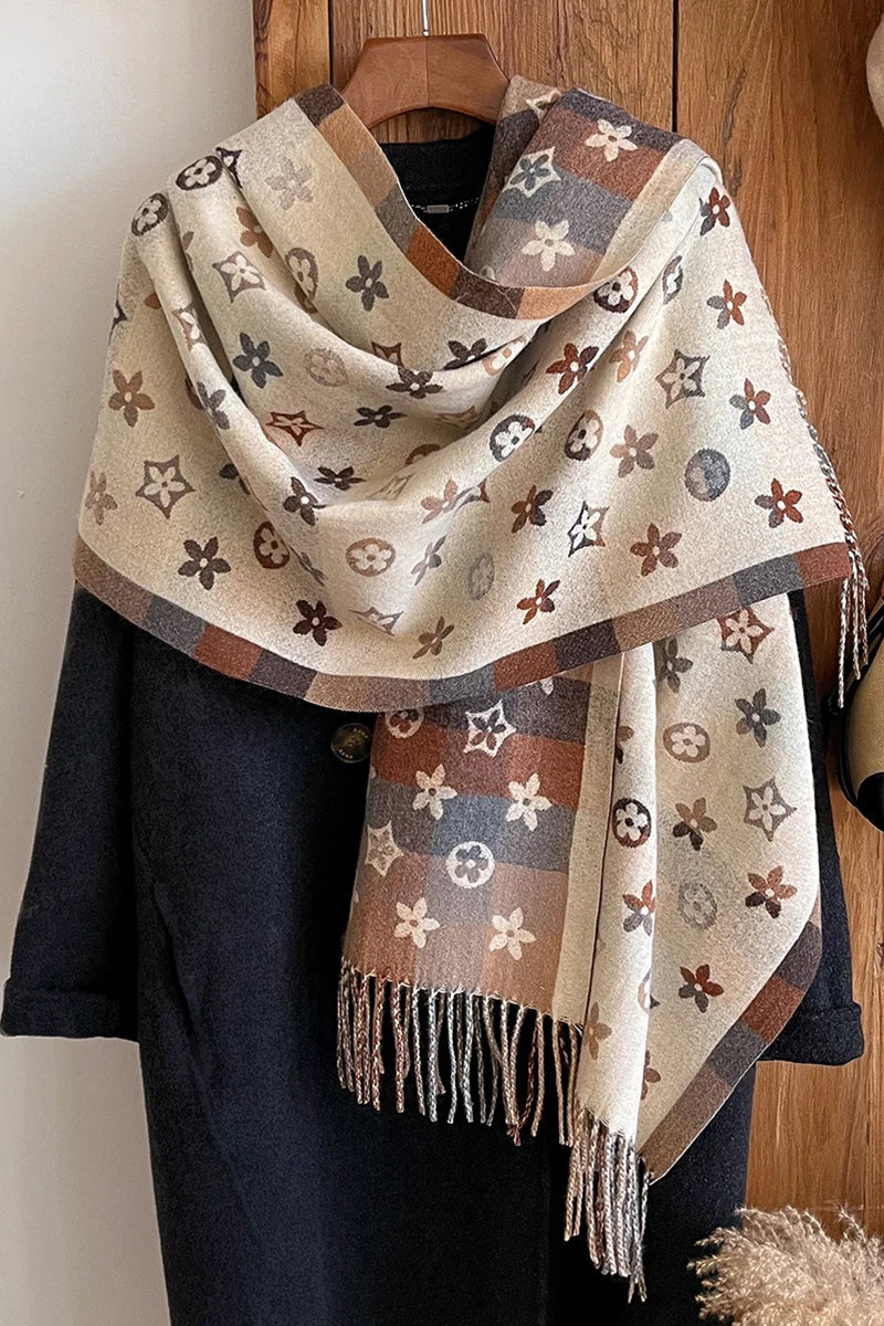 Fenda | National-Style Printed Winter Scarf & Shawl