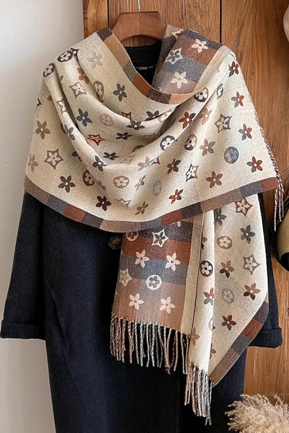 Fenda | National-Style Printed Winter Scarf & Shawl