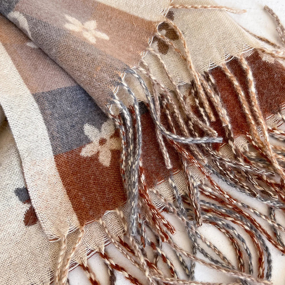 Fenda | National-Style Printed Winter Scarf & Shawl