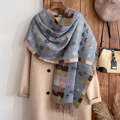 Fenda | National-Style Printed Winter Scarf & Shawl