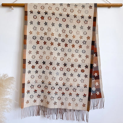 Fenda | National-Style Printed Winter Scarf & Shawl