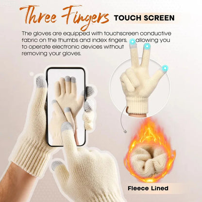 Olivie | Luxury Knit Beanie, Scarf & Gloves Set