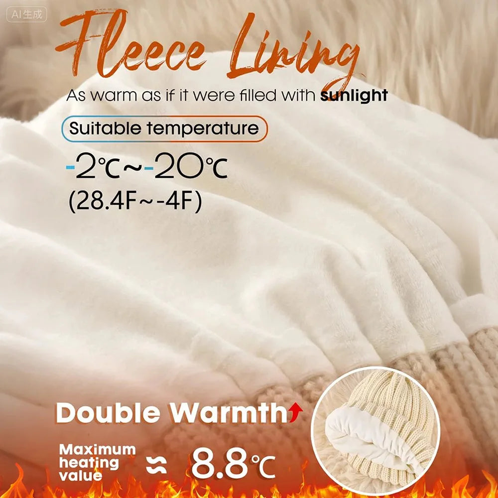 Olivie | Luxury Knit Beanie, Scarf & Gloves Set