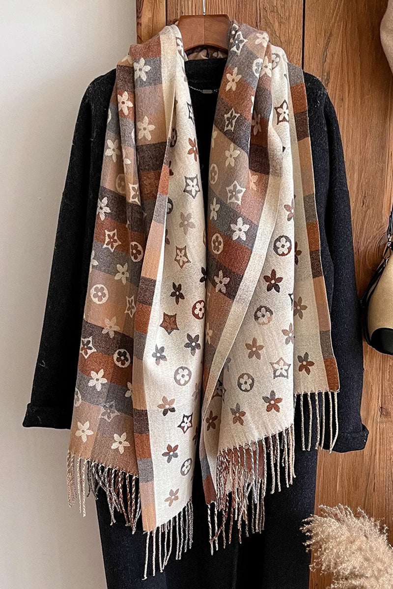 Fenda | National-Style Printed Winter Scarf & Shawl
