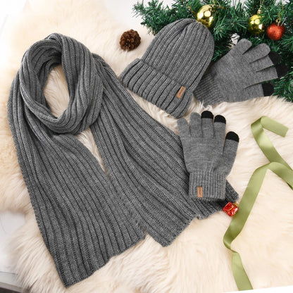 Olivie | Luxury Knit Beanie, Scarf & Gloves Set