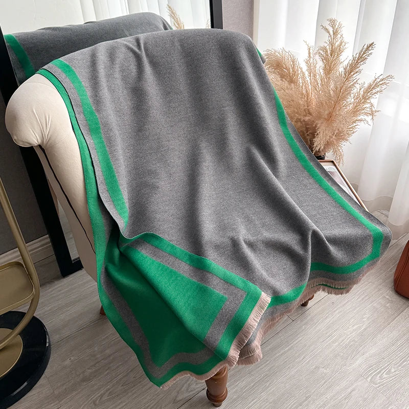 Noor | Luxury Plain Winter Shawl & Wrap