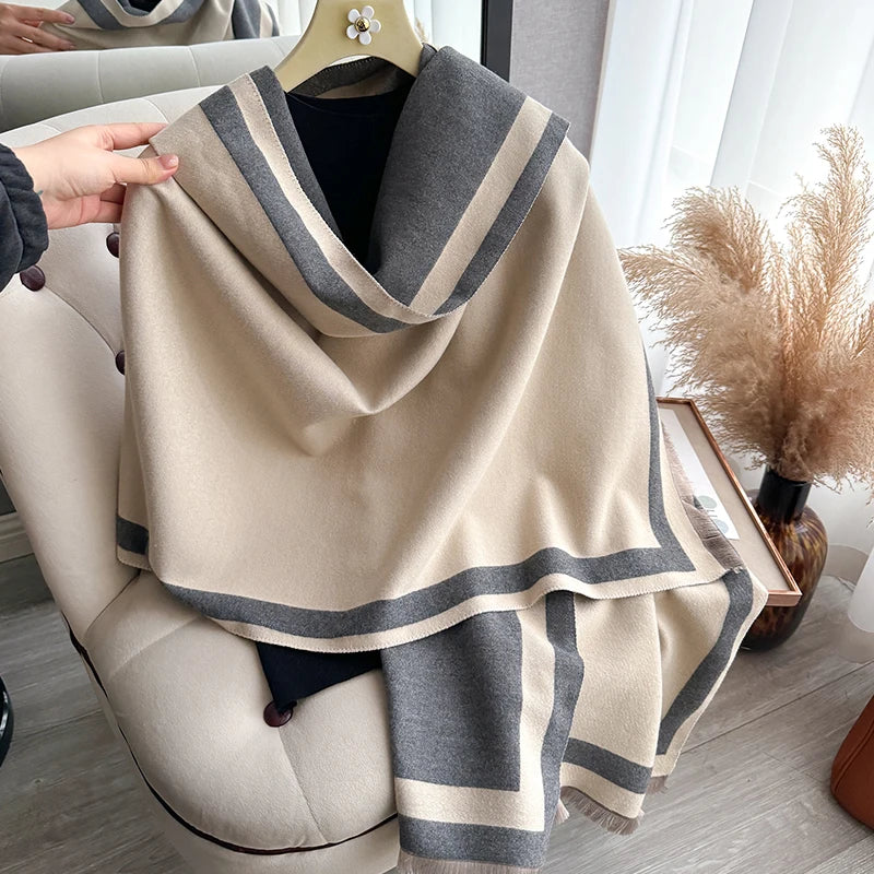 Noor | Luxury Plain Winter Shawl & Wrap
