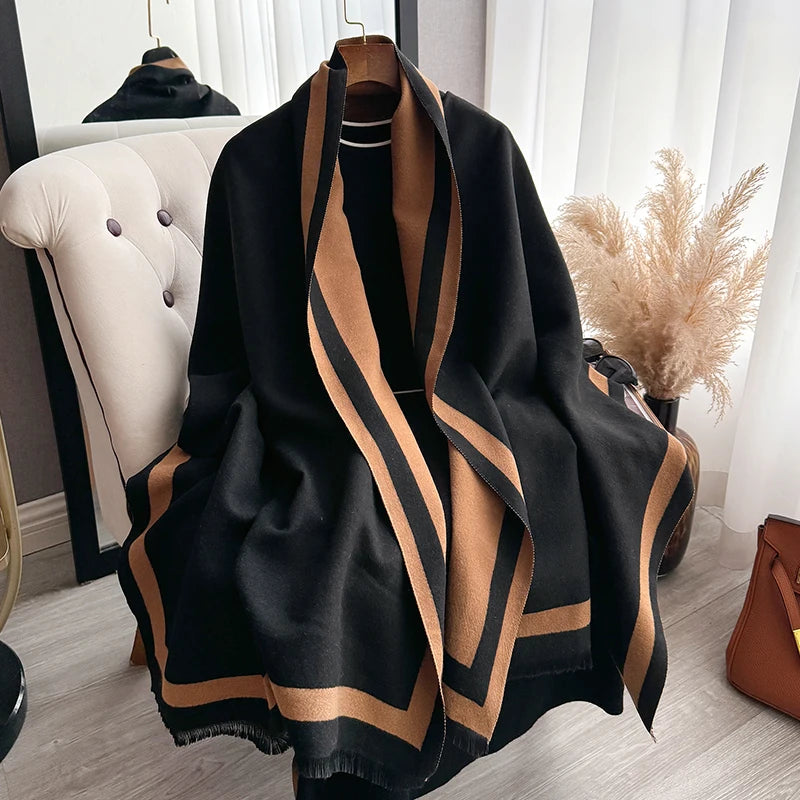 Noor | Luxury Plain Winter Shawl & Wrap