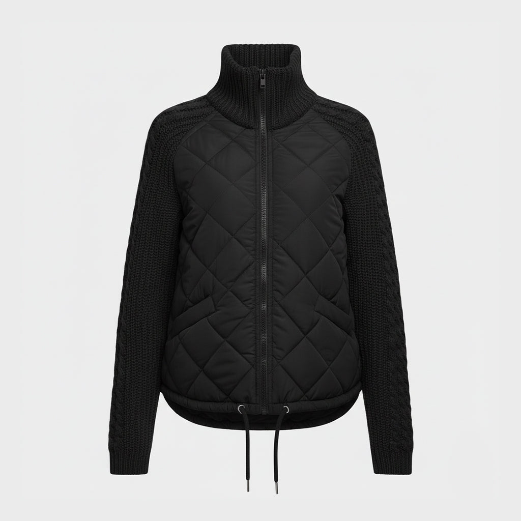Luna | Quilted Knit-Sleeve Jacket