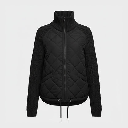Luna | Quilted Knit-Sleeve Jacket
