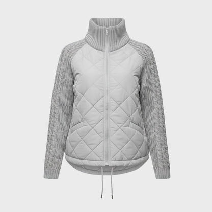 Luna | Quilted Knit-Sleeve Jacket