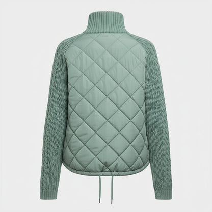 Luna | Quilted Knit-Sleeve Jacket