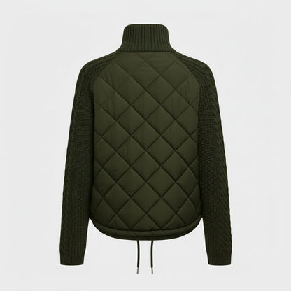 Luna | Quilted Knit-Sleeve Jacket