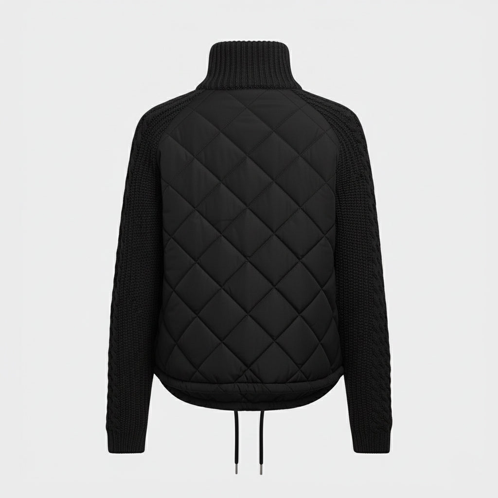 Luna | Quilted Knit-Sleeve Jacket