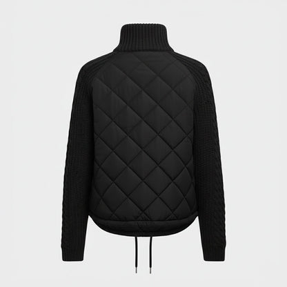 Luna | Quilted Knit-Sleeve Jacket