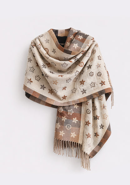 Fenda | National-Style Printed Winter Scarf & Shawl