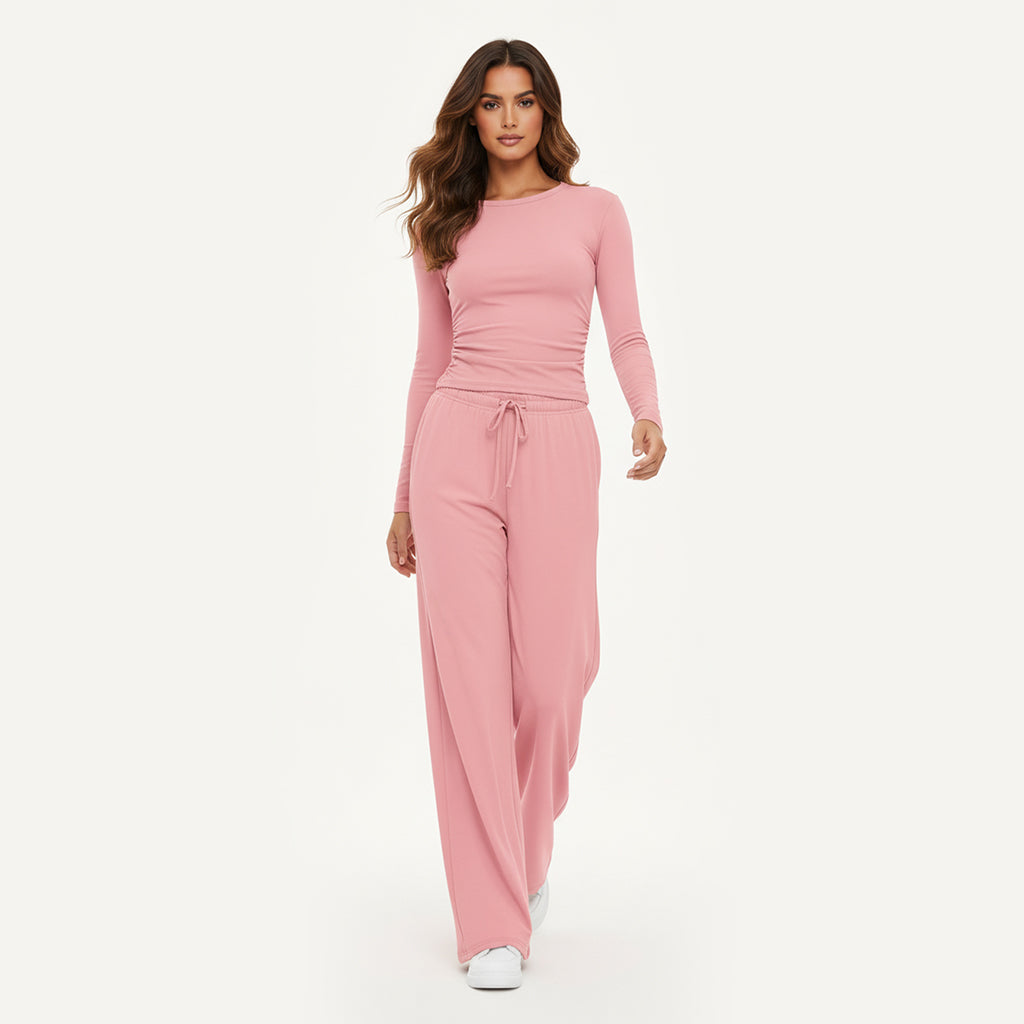 Loren | Soft Lounge Set with Wide-Leg Silhouette