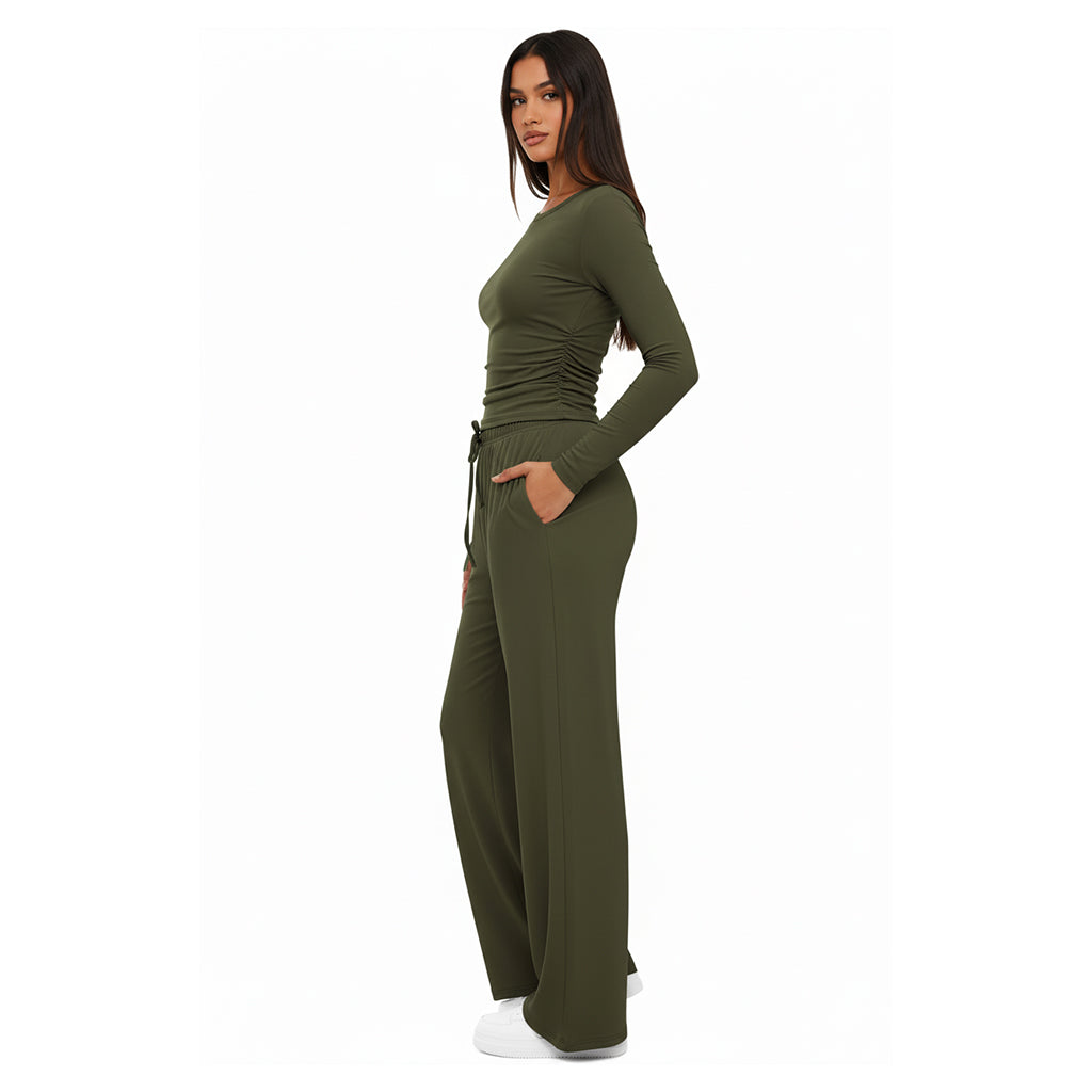 Loren | Soft Lounge Set with Wide-Leg Silhouette