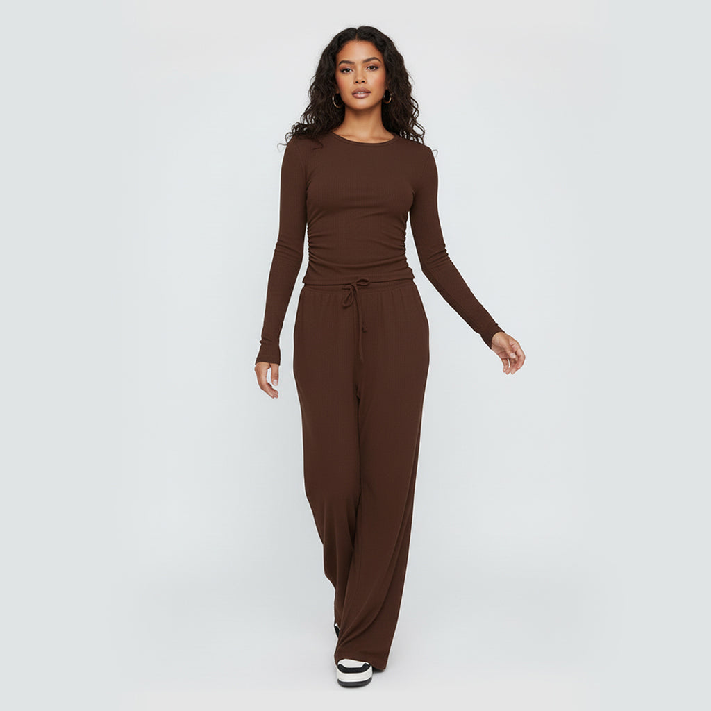 Loren | Soft Lounge Set with Wide-Leg Silhouette