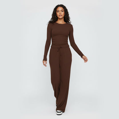 Loren | Soft Lounge Set with Wide-Leg Silhouette