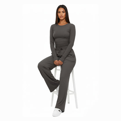 Loren | Soft Lounge Set with Wide-Leg Silhouette