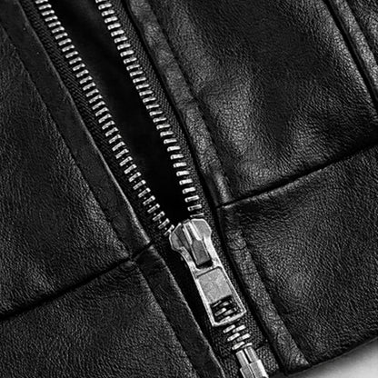 Ava | Oversized Leather Jacket